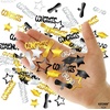 image:imageKatchOn Shiny Black Grad Confetti 2026 Pack of 500Black  Gold