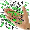 image:imageKatchOn Shiny Black Grad Confetti 2026 Pack of 500Black  Green
