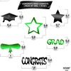 image:imageKatchOn Shiny Black Grad Confetti 2026 Pack of 500Black  Green