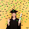 image:imageKatchOn Shiny Black Grad Confetti 2026 Pack of 500Black  Green