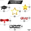 image:imageKatchOn Shiny Black Grad Confetti 2026 Pack of 500Black  Red  Gold
