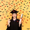 image:imageKatchOn Shiny Black Grad Confetti 2026 Pack of 500Black  Red