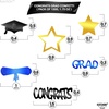 image:imageKatchOn Shiny Black Grad Confetti 2026 Pack of 500Blue  Black  Gold