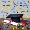 image:imageKatchOn Shiny Black Grad Confetti 2026 Pack of 500Blue  Black  Gold