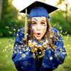 image:imageKatchOn Shiny Black Grad Confetti 2026 Pack of 500Blue  Black  Gold