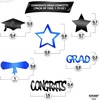 image:imageKatchOn Shiny Black Grad Confetti 2026 Pack of 500Blue  Black