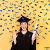 image:imageKatchOn Shiny Black Grad Confetti 2026 Pack of 500Blue  Black