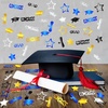 image:imageKatchOn Shiny Black Grad Confetti 2026 Pack of 500Blue  Gold Confetti