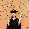 image:imageKatchOn Shiny Black Grad Confetti 2026 Pack of 500Gold  Green Grad