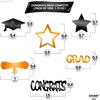 image:imageKatchOn Shiny Black Grad Confetti 2026 Pack of 500Orange  Black