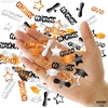 image:imageKatchOn Shiny Black Grad Confetti 2026 Pack of 500Orange  Silver and Black