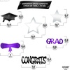 image:imageKatchOn Shiny Black Grad Confetti 2026 Pack of 500Purple  Silver and Black