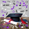 image:imageKatchOn Shiny Black Grad Confetti 2026 Pack of 500Purple  Silver and Black