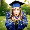 image:imageKatchOn Shiny Black Grad Confetti 2026 Pack of 500Purple  Silver and Black