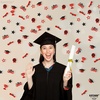image:imageKatchOn Shiny Black Grad Confetti 2026 Pack of 500Red and Black