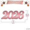 image:imageKatchOn Shiny Black Grad Confetti 2026 Pack of 500Rose Gold