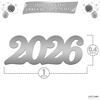 image:imageKatchOn Shiny Black Grad Confetti 2026 Pack of 500Silver
