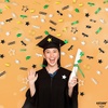 image:imageKatchOn Shiny Black Grad Confetti 2026 Pack of 500Star Green and Gold
