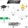 image:imageKatchOn Shiny Black Grad Confetti 2026 Pack of 500Star Green and Gold