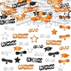 Orange  Silver and Black