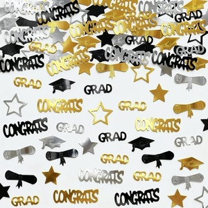 image:imageKatchOn Shiny Black Grad Confetti 2026 Pack of 500Black  Gold