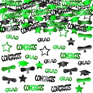 image:imageKatchOn Shiny Black Grad Confetti 2026 Pack of 500Black  Green