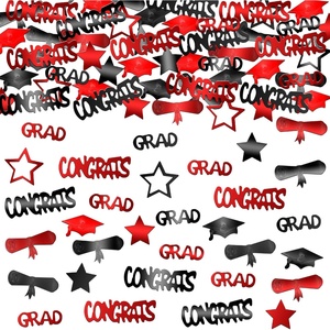 image:imageKatchOn Shiny Black Grad Confetti 2026 Pack of 500Black  Red