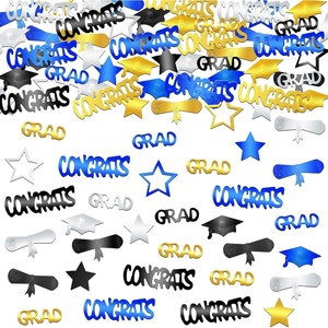 image:imageKatchOn Shiny Black Grad Confetti 2026 Pack of 500Blue  Gold Confetti