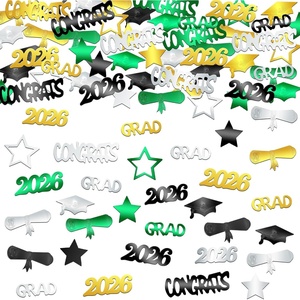 image:imageKatchOn Shiny Black Grad Confetti 2026 Pack of 500Green and Gold