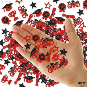 image:imageKatchOn Shiny Black Grad Confetti 2026 Pack of 500Red and Black