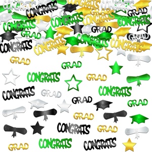 image:imageKatchOn Shiny Black Grad Confetti 2026 Pack of 500Star Green and Gold