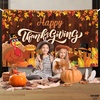 image:imageKatchOn 72x44 Inch Happy Thanksgiving Banner Thanksgiving DecorationsDark Brown