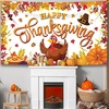 image:imageKatchOn 72x44 Inch Happy Thanksgiving Banner Thanksgiving DecorationsWhite