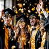 image:imageKatchOn Black and Gold Graduation Glasses  Pack of 12  Graduation Photo Props Graduation Decorations 2026 Glitter Grad Photo Props for Congrats Grad Decorations  Graduation Party DecorationsGold and Black