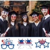 image:imageKatchOn Black and Gold Graduation Glasses  Pack of 12  Graduation Photo Props Graduation Decorations 2026 Glitter Grad Photo Props for Congrats Grad Decorations  Graduation Party DecorationsRed and Blue