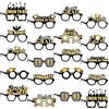 image:imageKatchOn Black and Gold Graduation Glasses  Pack of 12  Graduation Photo Props Graduation Decorations 2026 Glitter Grad Photo Props for Congrats Grad Decorations  Graduation Party DecorationsBlack and Gold