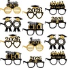 image:imageKatchOn Black and Gold Graduation Glasses  Pack of 12  Graduation Photo Props Graduation Decorations 2026 Glitter Grad Photo Props for Congrats Grad Decorations  Graduation Party DecorationsGold and Black