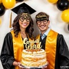 image:imageKatchOn Black and Gold Graduation Glasses  Pack of 12  Graduation Photo Props Graduation Decorations 2026 Glitter Grad Photo Props for Congrats Grad Decorations  Graduation Party DecorationsGold and Black