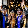 image:imageKatchOn Black and Gold Graduation Glasses  Pack of 12  Graduation Photo Props Graduation Decorations 2026 Glitter Grad Photo Props for Congrats Grad Decorations  Graduation Party DecorationsGold and Blue