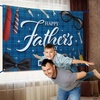 image:imageKatchOn Blue Happy Fathers Day Banner Backdrop 72x44 Inch