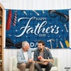 image:imageKatchOn Blue Happy Fathers Day Banner Backdrop 72x44 Inch