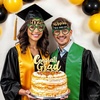 image:imageKatchOn Green Graduation Eyeglasses 2025  Big Pack of 12  Graduation Glasses for Green and Gold Graduation Decorations 2025  Graduation Photo Booth Props for 2025 Graduation Party DecorationsGold and Green