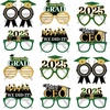 image:imageKatchOn Green Graduation Eyeglasses 2025  Big Pack of 12  Graduation Glasses for Green and Gold Graduation Decorations 2025  Graduation Photo Booth Props for 2025 Graduation Party DecorationsGold and Green