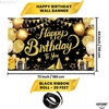 image:imageKatchOn Silver and Blue Happy Birthday Banner 72x44 InchBlack and Gold