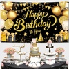 image:imageKatchOn Silver and Blue Happy Birthday Banner 72x44 InchBlack and Gold