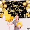 image:imageKatchOn Silver and Blue Happy Birthday Banner 72x44 InchBlack and Gold