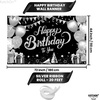 image:imageKatchOn Silver and Blue Happy Birthday Banner 72x44 InchBlack and Silver
