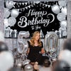 image:imageKatchOn Silver and Blue Happy Birthday Banner 72x44 InchBlack and Silver
