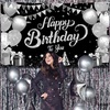 image:imageKatchOn Silver and Blue Happy Birthday Banner 72x44 InchBlack and Silver