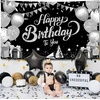 image:imageKatchOn Silver and Blue Happy Birthday Banner 72x44 InchBlack and Silver